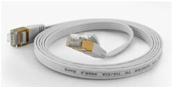 Wantec FTP CAT6a Patch kábel 7m - Fehér (7010) (7010)