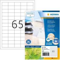 HERMA Etiketten A4 38, 1x21, 2 mm Rec. Blauer Engel 5200 St. (10725) (10725)