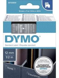 DYMO feliratozószalag D1, 12mm, átlátszó/fehér, S0720600 (S0720600) (S0720600)