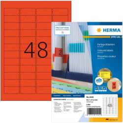 HERMA Etiketten A4 rot 45, 7x21, 2mm Papier matt 4800 St. (4545) (4545)