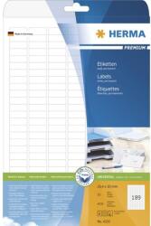 HERMA Etiketten Premium A4 weiß 25, 4x10 mm Papier 4725 St. (4333) (4333)