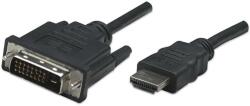 Manhattan 322782 video átalakító kábel 1 M HDMI A-típus (Standard) DVI-D Fekete (322782) (322782)