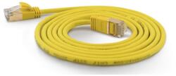 Wantec SSTP CAT7 Patch kábel 1m - Sárga (7173) (7173)