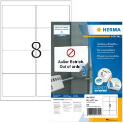 HERMA Adressetiketten A4 weiß 99, 1x67, 7 mm opak 800 St. (10312) (10312)