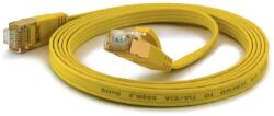 Wantec FTP CAT6a Patch kábel 0.1m - Sárga (7057) (7057)