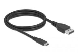 Delock USB-C 3.2 Gen2 -> DisplayPort 1.4 M/M video kábel 1.5m fekete DP Alt Mode (86040) (86040)