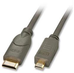 Lindy 1.5m HDMI HDMI kábel 1, 5 M HDMI Type C (Mini) HDMI D-típus (Micro) Fekete (41342) (41342)