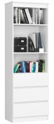 Akord Furniture Polcos szekrény / könyvespolc fiókokkal - Akord Furniture R603SZ - fehér