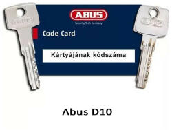  Gyártott kulcs (kód alapján) Abus D10 (KGYD10)