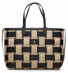 Tommy Hilfiger Geantă Iconic Tommy Tote Woven AW0AW16087 Bej