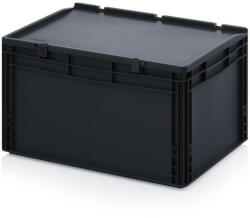 AUER Packaging Esd Euro Tárolóláda Zsanéros Fedéllel Esd Ed 64/32 Hg (ESD_ED_64_32_HG)