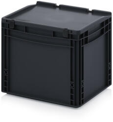 AUER Packaging Esd Euro Tárolóláda Zsanéros Fedéllel Esd Ed 43/32 Hg (ESD_ED_43_32_HG)