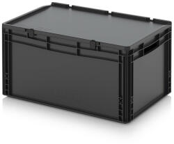 AUER Packaging ESD Euro Tárolóláda Zsanéros Fedéllel ESD ED 64/32 (ESD_ED_64_32)