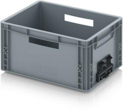 AUER Packaging Euro láda zárt, összekapcsoló rendszerrel EG VL 43/22 HG HO (EG_V_43_22_HG_HO)