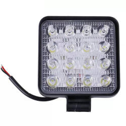 Proiector LED auto Offroad 16 led 48W patrat (PPLED16)