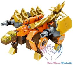 Qman Csoda kocka építőjáték szett - Acélgerincű Stegosaurus