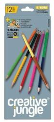 SaKOTA Színes ceruza készlet, kétvégű duocolor 12/24 szín Creative Jungle 24 klf. szín (ABA1846A) - tintasziget