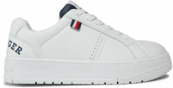 Tommy Hilfiger Sneakers Tommy Hilfiger Logo Low Cut Lace-Up Sneaker T3X9-33360-1355 S White/Blue X336