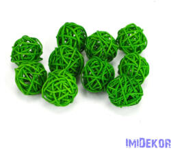 Vessző gömb 3 cm 10db/cs - Zöld