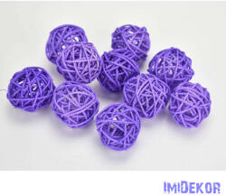Vessző gömb 4 cm 10db/cs - Lila