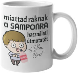  Miattad raknak a samponra használati útmutatót - Bögre (398613)