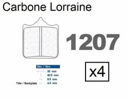 Carbone Lorraine Placute frana fata 1207 XBK5 CARBONE LORRAINE (4 bucati in kit)