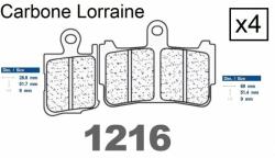 Carbone Lorraine Placute frana fata 1216 XBK5 CARBONE LORRAINE (4 bucati in kit)