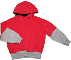 H&M piros-szürke fiú pulóver (134)