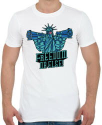 printfashion Szabadság - Férfi póló - Fehér (9437858)