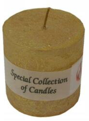 Pro-Candle Lumânare fără aromă Cilindru, 5x5 cm, aurie - ProCandle Special Collection Of Candles