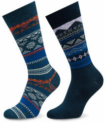 Levi's 2 pár hosszú szárú unisex zokni 701224683 Kék (701224683)