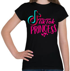 printfashion Tik Tok Hercegnő - Női póló - Fekete (2134756)