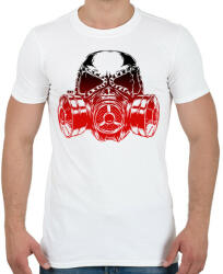 printfashion Gázmaszk - Férfi póló - Fehér (1287827)