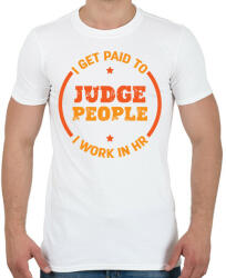 printfashion Judge people - HR - Férfi póló - Fehér (15473792)