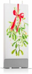 FLATYZ Holiday Mistletoe with Red Ribbon gyertya 6x15 cm