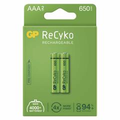 GP Batteries B2116 ReCyko NiMH HR03 (AAA) 650mAh Akkumulátor, 2db