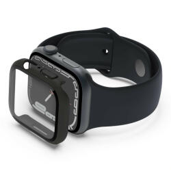 Belkin kijelzővédő 2in1 Apple Watch Series 4/5/6/6/SE/7/8/9, 44/45mm, fekete - ÚJ VERSION (OVG004zzBK-REV)