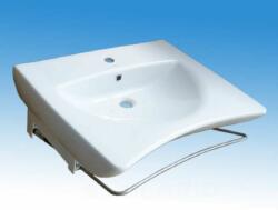 B&K Porcelán mosdó mozgáskorlátozott felhasználók részére, pneumatikus döntőberendezéssel 660x550 mm (TH410AI0000002) - solar-d