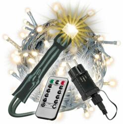 Nexos Karácsonyi lánc 200 LED meleg fehér zöld kábel - idilego