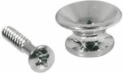 Boston EP-K-N/20 strap buttons, metal, with screw, v-model, diameter 13mm, 20 pcs bulk pack, nickel