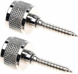 Gretsch 9221030000 strap buttons, most Gretsch guitars, w/ mounting hardware, 2 pieces, chrome