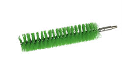 IGEAX élelmiszeripari kémcső-, és üvegtisztító kefe fej, átmérő 38mm, hossz 23cm, zöld (1065GM)