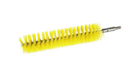 IGEAX élelmiszeripari kémcső-, és üvegtisztító kefe fej, átmérő 38mm, hossz 23cm, sárga (1065YM)