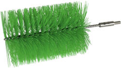 IGEAX élelmiszeripari kémcső-, és üvegtisztító kefe fej, átmérő 100mm, hossz 23cm, zöld (1069GM)