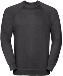 Russell Férfi pulóver hosszú ujjú Russell Europe Raglan Sweatshirt - XL, Fekete