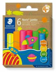 FIMO Set de argilă pentru modelare, STAEDTLER "Noris® jumbo 842", 6 culori neon diferite (842F C6)