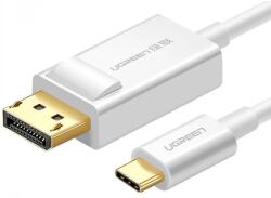 UGREEN USB 2.0 Type C DisplayPort 1.2/1.2a Átalakító Fehér 1.5m 40420 (40420)