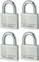 Masterlock 9140EURQNOP 40mm Kulcsos lakat (4 db / csomag) (9140EURQNOP) - pepita
