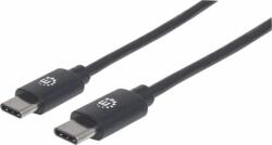 Manhattan 354882 USB-C apa - USB-C apa 2.0 Adat és töltő kábel - Fekete (3m) (354882)
