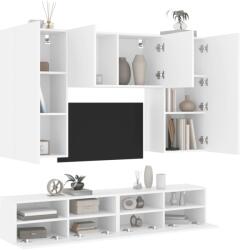 vidaXL 5 darab fehér szerelt fa falra szerelhető TV-bútor (3216518) - vidaxl
